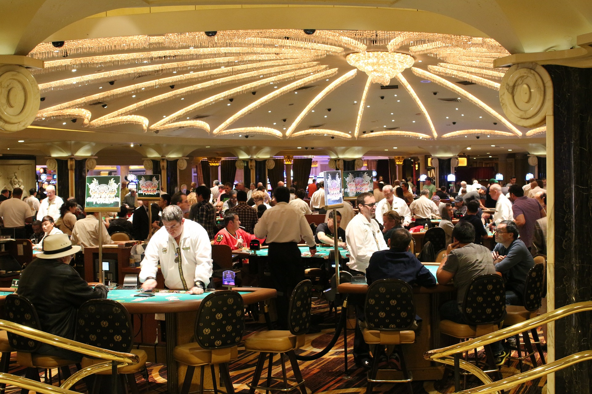 inside a popular casino location